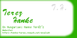 terez hanke business card